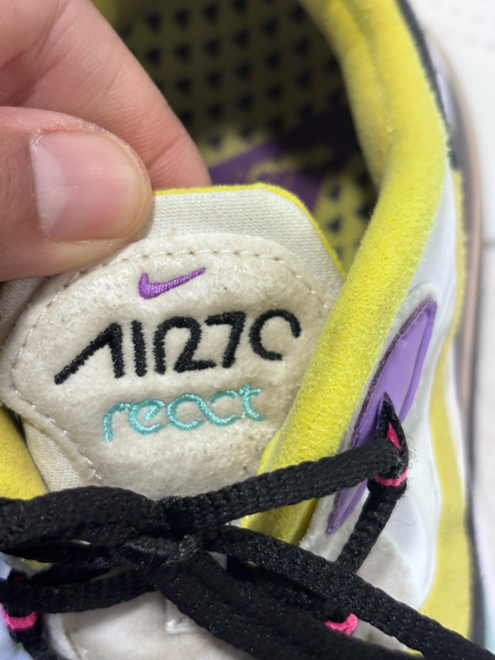🩷Nike Women’s Sneakers Yellow Black Purple Accent - Picture 7 of 13